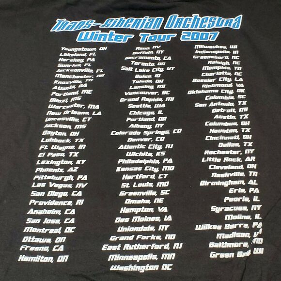 Trans Siberian Orchestra Shirt 2007 Winter Tour T-shirt Small TSO Concert Wolves - Picture 5 of 8